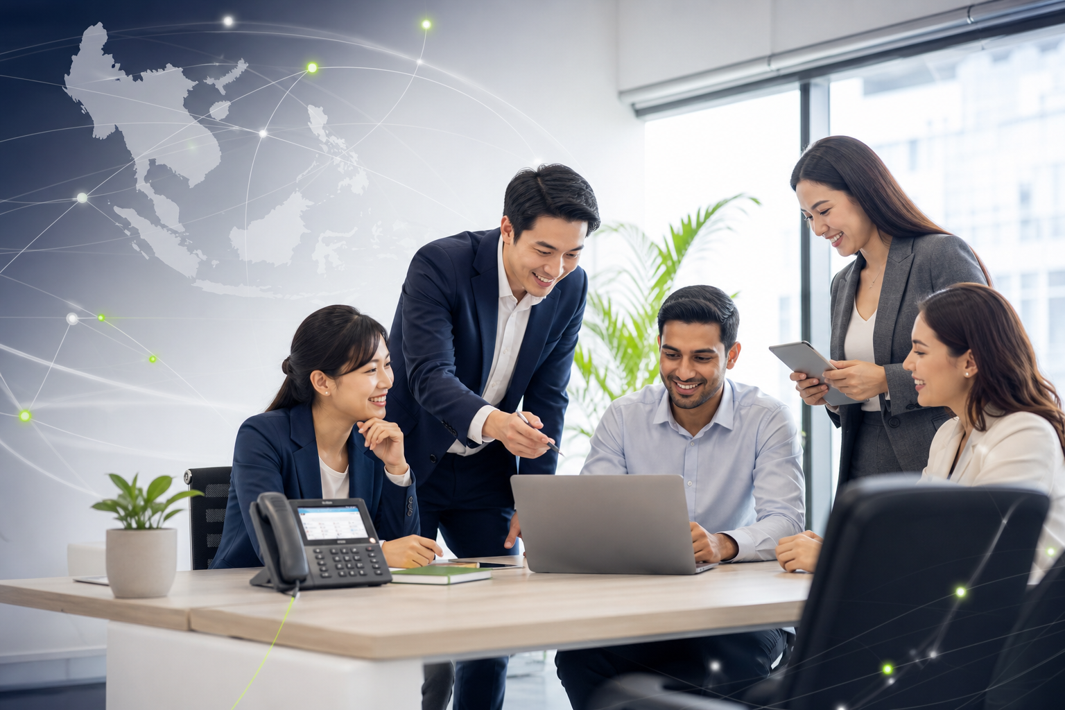 Ibratro — regional Mitel partner team collaborating across Asia-Pacific